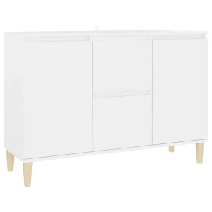 Dressoir 101x35x70 cm bewerkt hout wit