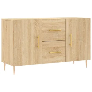 Dressoir 100x36x60 cm bewerkt hout sonoma eikenkleurig Dressoir 100x36x60 cm bewerkt hout sonoma eikenkleurig