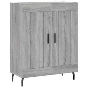 Dressoir 69,5x34x90 cm bewerkt hout grijs sonoma eikenkleurig Dressoir 69,5x34x90 cm bewerkt hout grijs sonoma eikenkleurig