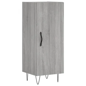 Dressoir 34,5x34x90 cm bewerkt hout grijs sonoma eikenkleurig