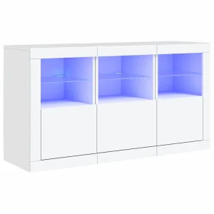 Dressoir met LED-verlichting 123x37x67 cm wit Dressoir met LED-verlichting 123x37x67 cm wit