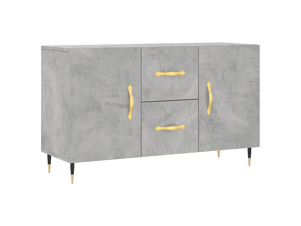 Dressoir 100x36x60 cm bewerkt hout betongrijs