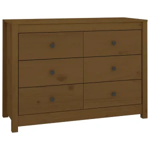 Dressoir 100x40x72 cm massief grenenhout honingbruin Dressoir 100x40x72 cm massief grenenhout honingbruin
