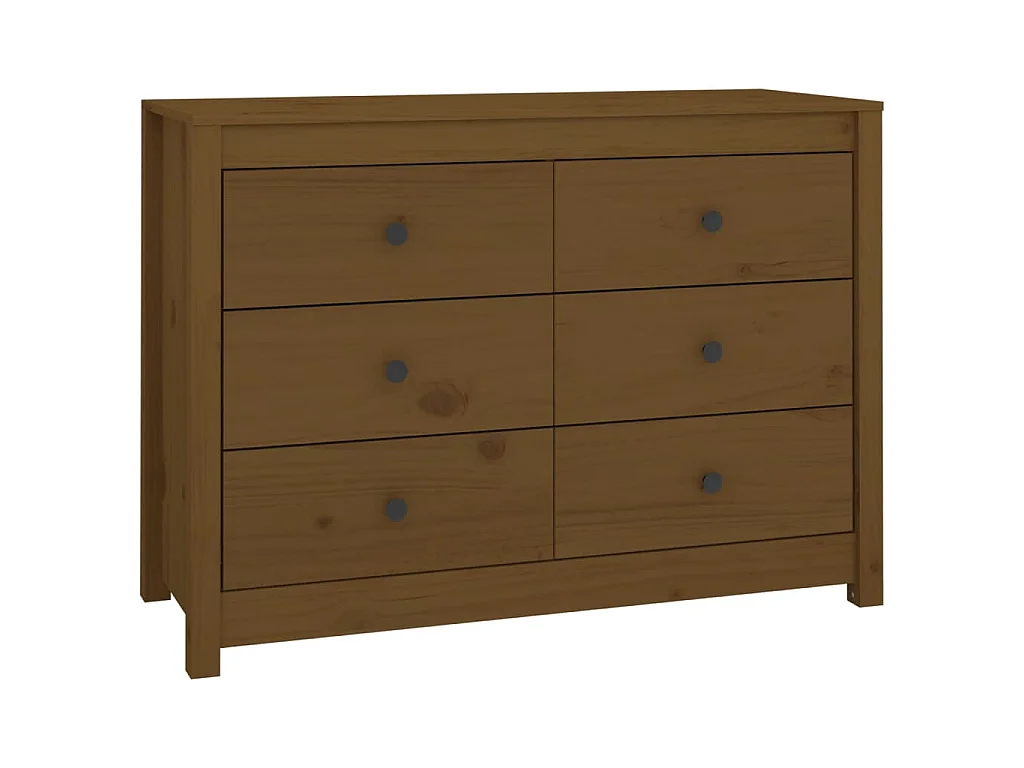 Dressoir 100x40x72 cm massief grenenhout honingbruin