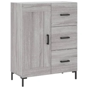 Dressoir 69,5x34x90 cm bewerkt hout grijs sonoma eikenkleurig Dressoir 69,5x34x90 cm bewerkt hout grijs sonoma eikenkleurig