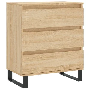 Dressoir 60x35x70 cm bewerkt hout sonoma eikenkleurig Dressoir 60x35x70 cm bewerkt hout sonoma eikenkleurig