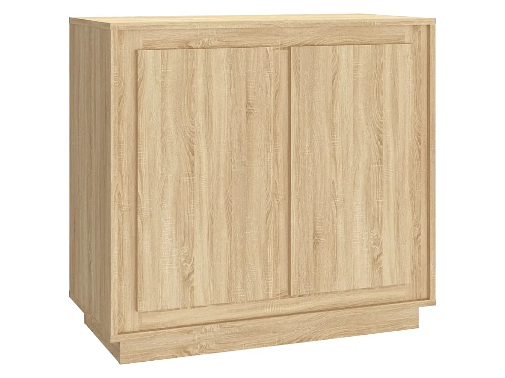 Dressoir 80x34x75 cm bewerkt hout sonoma eikenkleurig