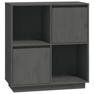 Dressoir 74x35x80 cm massief grenenhout grijs Dressoir 74x35x80 cm massief grenenhout grijs