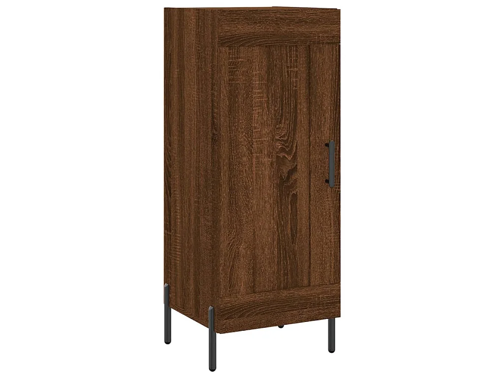 Dressoir 34,5x34x90 cm bewerkt hout bruin eikenkleur