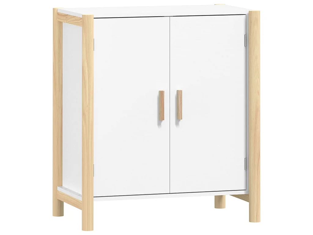 Dressoir 62x38x70 cm bewerkt hout wit