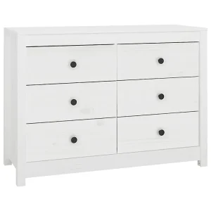 Dressoir 100x40x72 cm massief grenenhout wit Dressoir 100x40x72 cm massief grenenhout wit