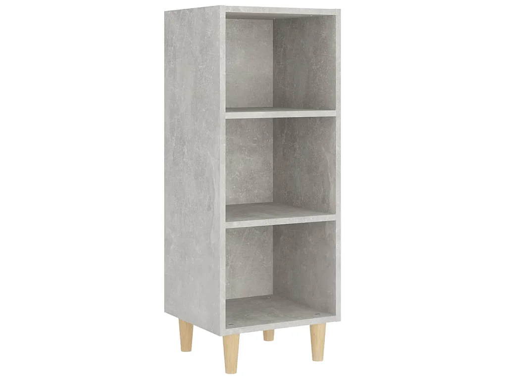 Dressoir 34,5x32,5x90 cm bewerkt hout betongrijs