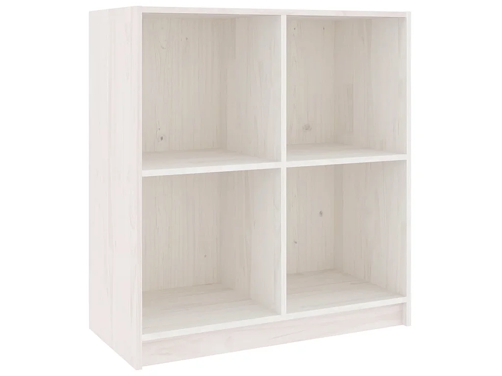 Dressoir 70x33x76 cm massief grenenhout wit