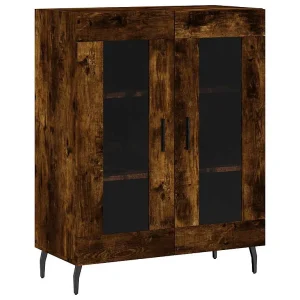 Dressoir 69,5x34x90 cm bewerkt hout gerookt eikenkleurig Dressoir 69,5x34x90 cm bewerkt hout gerookt eikenkleurig