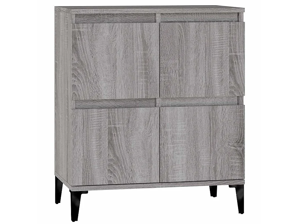 Dressoir 60x35x70 cm bewerkt hout grijs sonoma eikenkleurig