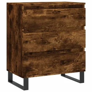 Dressoir 60x35x70 cm bewerkt hout gerookt eikenkleurig Dressoir 60x35x70 cm bewerkt hout gerookt eikenkleurig