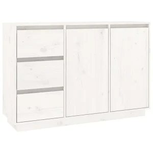 Dressoir 111x34x75 cm massief grenenhout wit Dressoir 111x34x75 cm massief grenenhout wit