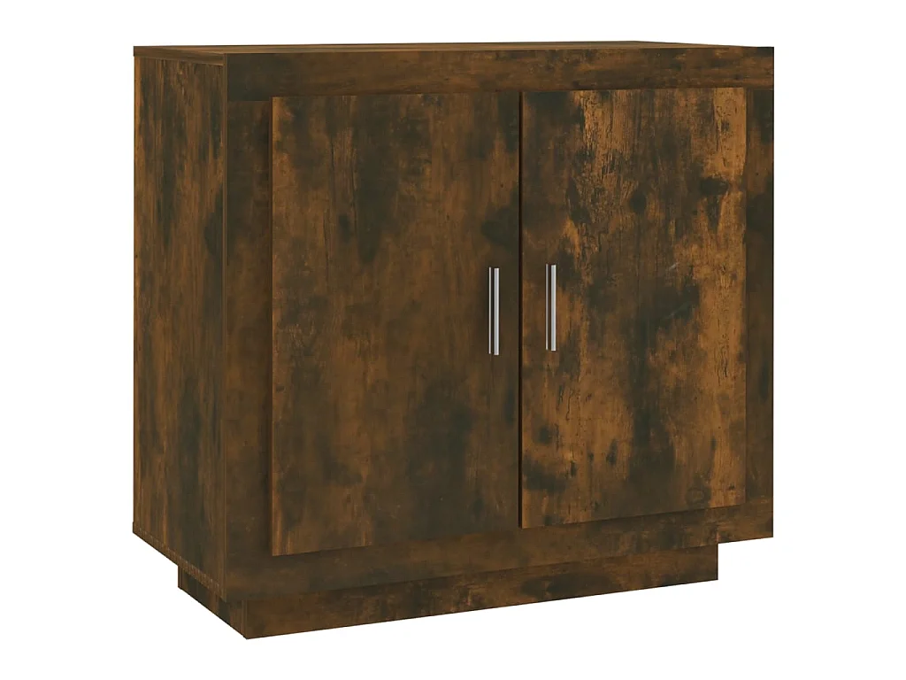 Dressoir 80x40x75 cm bewerkt hout gerookt eikenkleurig
