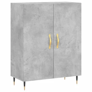 Dressoir 69,5x34x90 cm bewerkt hout betongrijs Dressoir 69,5x34x90 cm bewerkt hout betongrijs