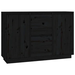 Dressoir 111x34x75 cm massief grenenhout zwart Dressoir 111x34x75 cm massief grenenhout zwart