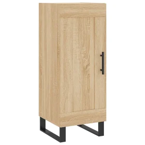 Dressoir 34,5x34x90 cm bewerkt hout sonoma eiken Dressoir 34,5x34x90 cm bewerkt hout sonoma eiken