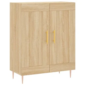 Dressoir 69,5x34x90 cm bewerkt hout sonoma eikenkleurig Dressoir 69,5x34x90 cm bewerkt hout sonoma eikenkleurig