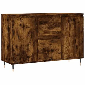 Dressoir 101,5x35x70 cm bewerkt hout gerookt eikenkleurig