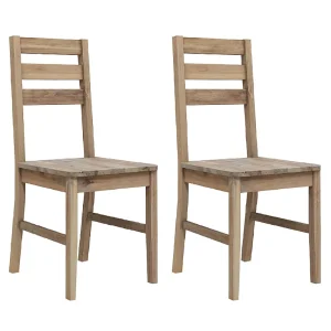 Eetkamerstoelen 2 st massief acaciahout Eetkamerstoelen 2 st massief acaciahout