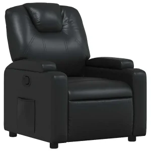 Relaxfauteuil Zwart Kunstleer Relaxfauteuil Zwart Kunstleer