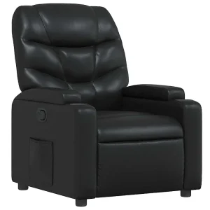 Relaxfauteuil Zwart Kunstleer Relaxfauteuil Zwart Kunstleer