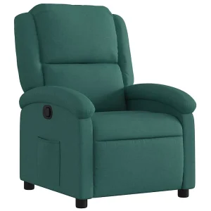 Fauteuil verstelbaar stof donkergroen Fauteuil verstelbaar stof donkergroen