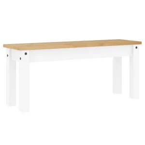 Eetkamerbank PANAMA 105x30x45 cm massief grenenhout wit Eetkamerbank PANAMA 105x30x45 cm massief grenenhout wit