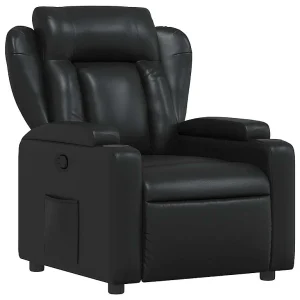 Relaxfauteuil Zwart Kunstleer Relaxfauteuil Zwart Kunstleer