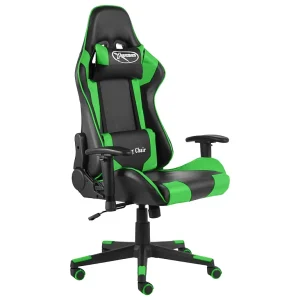 Gamestoel draaibaar PVC groen Gamestoel draaibaar PVC groen