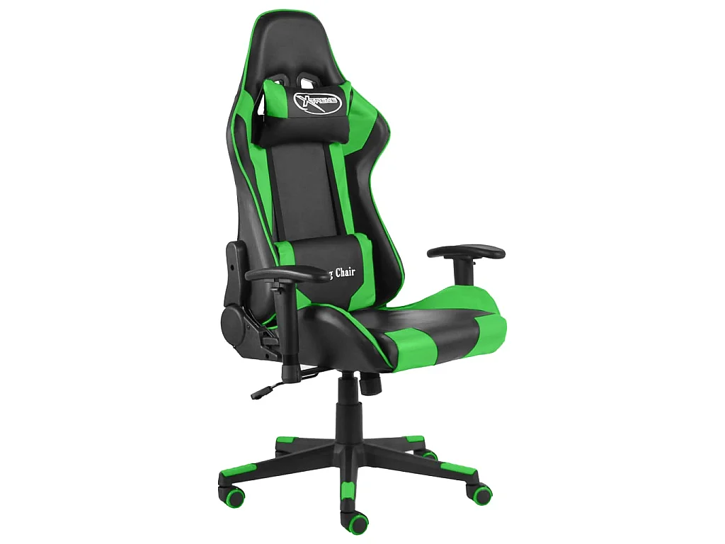 Gamestoel draaibaar PVC groen