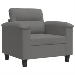 Fauteuil 60 cm microvezelstof donkergrijs Fauteuil 60 cm microvezelstof donkergrijs