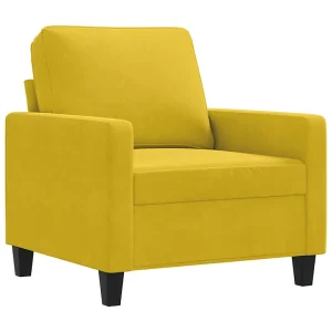 Fauteuil 60 cm fluweel geel Fauteuil 60 cm fluweel geel