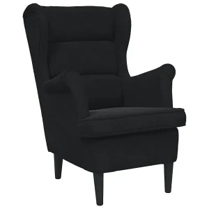 Fauteuil fluweel zwart Fauteuil fluweel zwart