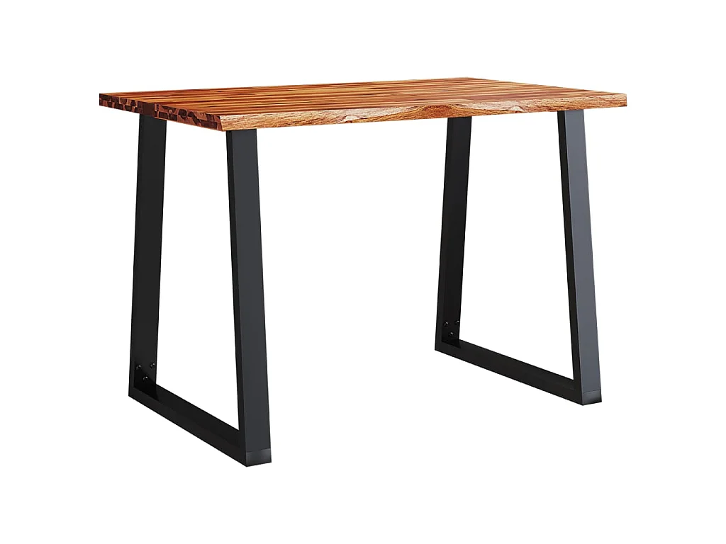 Eettafel met natuurlijke rand 110x70x75 cm massief acaciahout