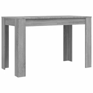Eettafel 120x60x76 cm bewerkt hout grijs sonoma eikenkleurig Eettafel 120x60x76 cm bewerkt hout grijs sonoma eikenkleurig