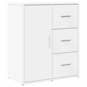 Dressoir 60x31x70 cm bewerkt hout wit Dressoir 60x31x70 cm bewerkt hout wit