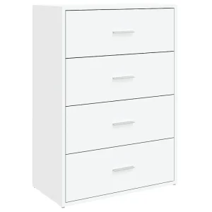 Dressoir 60x31x84 cm bewerkt hout wit Dressoir 60x31x84 cm bewerkt hout wit