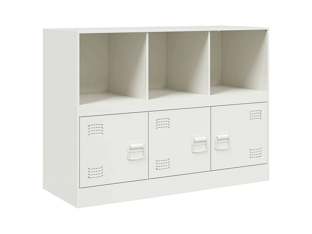 Dressoir 99x39x73 cm staal wit