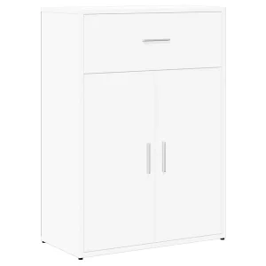 Dressoir 60x30x84 cm bewerkt hout wit Dressoir 60x30x84 cm bewerkt hout wit