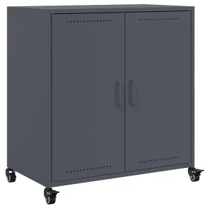 Dressoir 68x39x72 cm staal antracietkleurig Dressoir 68x39x72 cm staal antracietkleurig