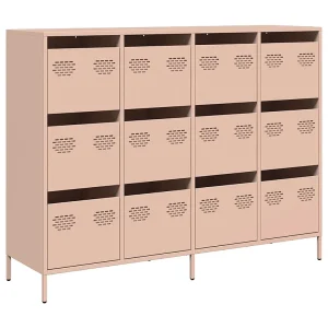 Dressoir 135x39x103,5 cm koudgewalst staal roze Dressoir 135x39x103,5 cm koudgewalst staal roze