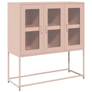 Dressoir 100,5x39x107 cm koudgewalst staal roze Dressoir 100,5x39x107 cm koudgewalst staal roze
