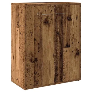 Dressoir 60x30x75 cm bewerkt hout oud houtkleurig Dressoir 60x30x75 cm bewerkt hout oud houtkleurig
