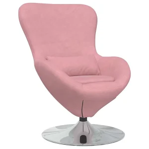 Eivormige stoel Roze Fluweel Eivormige stoel Roze Fluweel