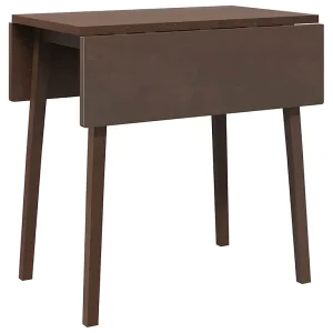 Eettafel bruin massief hout rubber Eettafel bruin massief hout rubber
